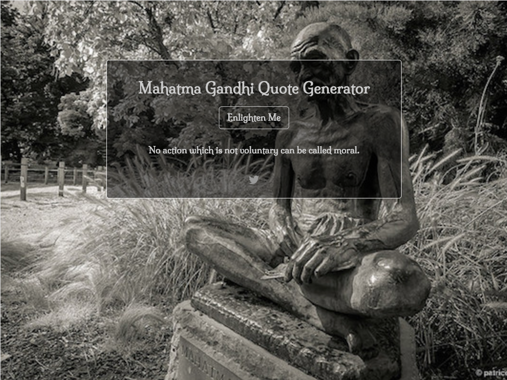 mahatma gandhi quote generator